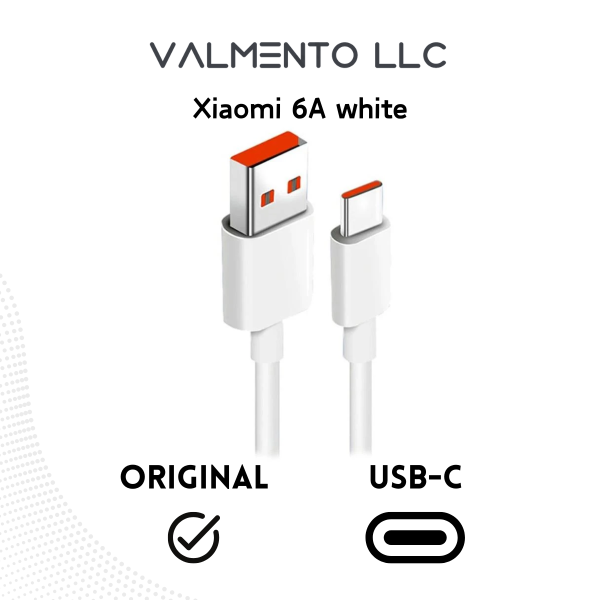 Xiaomi 6A USB-A auf USB-C Kabel – Weiß
